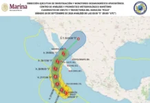 Protección Civil alerta a la población a tomar medidas por lluvias fuertes en al menos 12 estados Imagen que muestra la alerta de lluvias fuertes emitida por Protección Civil