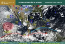 Lluvias intensas y tormentas afectarán este domingo a gran parte del país Mapa que muestra lluvias intensas en México este domingo