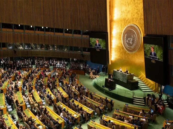 Canciller mexicano en la Asamblea General de la ONU 2026 Imagen del canciller representando a México sin presidente México ONU en la ONU