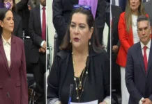 Ariadna Montiel y Alejandro Moreno coinciden en el INE para el arranque del proceso electoral federal 2026-2027 Imagen del inicio del proceso electoral 2026 en el INE con Montiel y Moreno