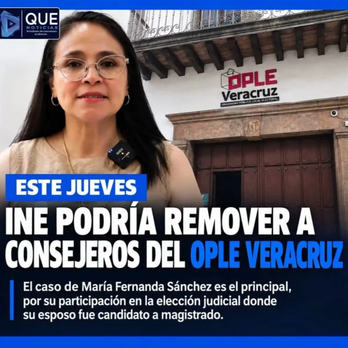 Sesión del INE para decidir la remoción del INE en OPLEV Imagen ilustrativa de la remoción del INE en el contexto electoral de Veracruz