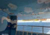 Riesgo de colapso en escuela de San Rafael; niños sin clases ante el peligro de que el techo caiga sobre ellos Imagen del techo del preescolar mostrando riesgo de colapso