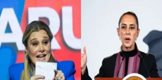 Sheinbaum se reúne en privado con Maru Campos a su llegada a Ciudad Juárez Sheinbaum Campos saludando en el aeropuerto de Ciudad Juárez