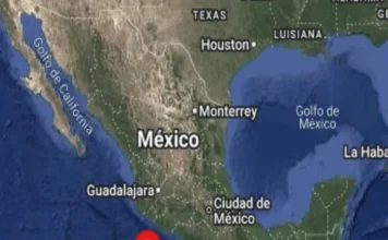 Sismo magnitud 5.5 se registra el suroeste de Michoacán Mapa que muestra el sismo magnitud 5.5 registrado en el suroeste de Michoacán