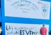 Por amenazas, suspenden clases en secundaria de Veracruz Imagen de amenazas escolares pintadas en la pared de la escuela