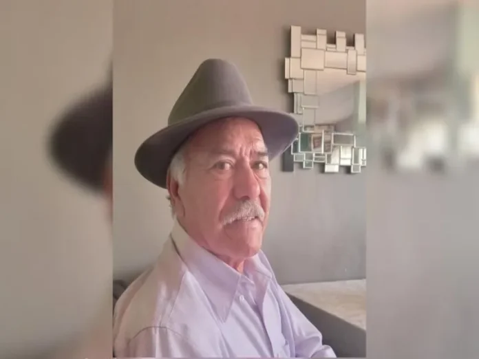 Armando Otto Gaytán durante una manifestación en 2020 Imagen de Armando Otto Gaytán en una protesta