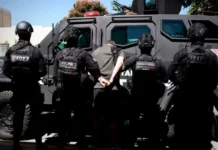 Detienen en Zapopan a «Compa Mike», estadounidense buscado por homicidio y narcotráfico en California Imagen del operativo que detuvo a Compa Mike detenido en Zapopan