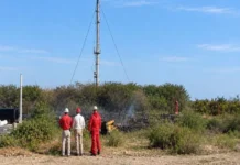 Nuevo incidente en Dos Bocas: registran conato de incendio tras maniobras de seguridad Imagen del conato de incendio en Dos Bocas bajo control