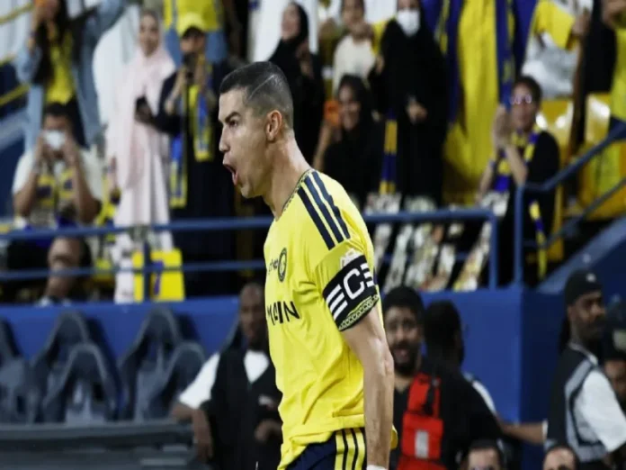Imagen de Cristiano Ronaldo 980 celebrando su gol histórico