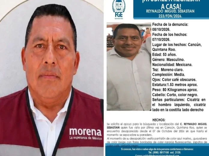 Imagen relacionada con la desaparición Reynaldo Sebastián