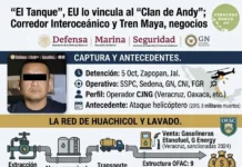 «El Tanque», EU lo vincula al «Clan de Andy»; Corredor Interoceánico y Tren Maya, negocios Captura de El Tanque, líder del CJNG en Veracruz, durante operativo federal