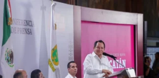 Jóvenes activistas en Yucatán alertan sobre intervención de empresas israelíes en el sector hídrico estatal Activistas señalando riesgos de empresas israelíes agua en la región