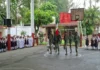 Ceremonia de Honores a la Bandera en la primaria «Niños Héroes de Chapultepec» en San Andrés Tuxtla Imagen de la ceremonia de honores a la bandera en la escuela primaria
