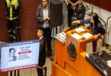 Amílcar Olán y Andy López, el tema explosivo en las comparecencias del Senado y Diputados Imagen del debate sobre huachicol fiscal en el Senado mexicano