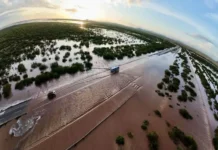 Huracán «Polo» destruye mil 300 hectáreas de hortalizas en Guaymas y Empalme Imagen del huracán Polo arrasando hortalizas