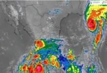 «Simón» alcanza la categoría 2; impactaría mañana Colima y Jalisco como huracán 4 Imagen del huracán Simon acercándose a la costa de Jalisco y Colima