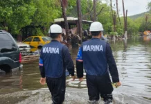 Marina cierra puertos del Pacífico por huracán «Simon» y «Rachel» Operativos de la Marina frente al huracán Simon en puertos del Pacífico