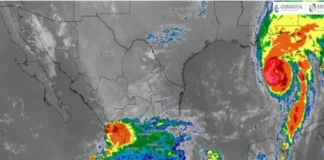 «Simón» alcanza la categoría 2; impactaría mañana Colima y Jalisco como huracán 4 Imagen del huracán Simon acercándose a la costa de Jalisco y Colima