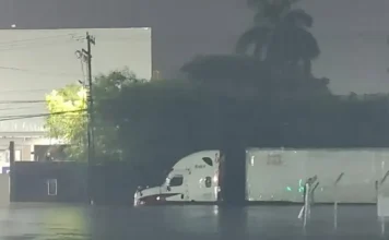 Lluvias nocturnas en Veracruz afectaron medio centenar de viviendas Imagen de viviendas inundadas por lluvias nocturnas Veracruz