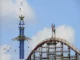 Cierran 10 montañas rusas de Six Flags en EU tras accidente mortal en «Goliath», de Georgia Imagen de montañas rusas Six Flags cerradas por seguridad