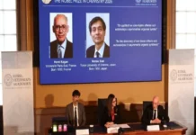 Otorgan Nobel de Química a dos científicos que lograron en el laboratorio reacciones que sólo la vida podía hacer Imagen del Nobel química otorgado a Kagan y Soai
