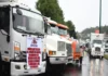 «Nos están matando»: transportistas de Veracruz se suman a paro nacional Camioneros de Veracruz durante el paro nacional camioneros