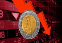 Peso mexicano se deprecia casi 1% frente al dólar y perfila quinta caída semanal consecutiva Imagen que muestra la depreciación del peso mexicano frente al dólar
