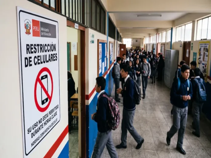 Aprobación de la regulación de celulares en escuelas mexicanas Imagen ilustrativa de la regulación de celulares en el entorno educativo