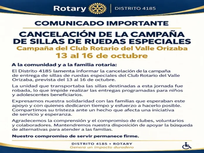 Tractocamión robado con sillas de ruedas robadas en Puebla-Orizaba Imagen del tractocamión robado con sillas de ruedas robadas en la carretera Puebla-Orizaba