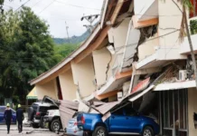 Sismo en Panamá de magnitud 7.7 genera más de 100 réplicas y daños en hoteles, edificios y carreteras Imagen del sismo Panamá con edificios dañados